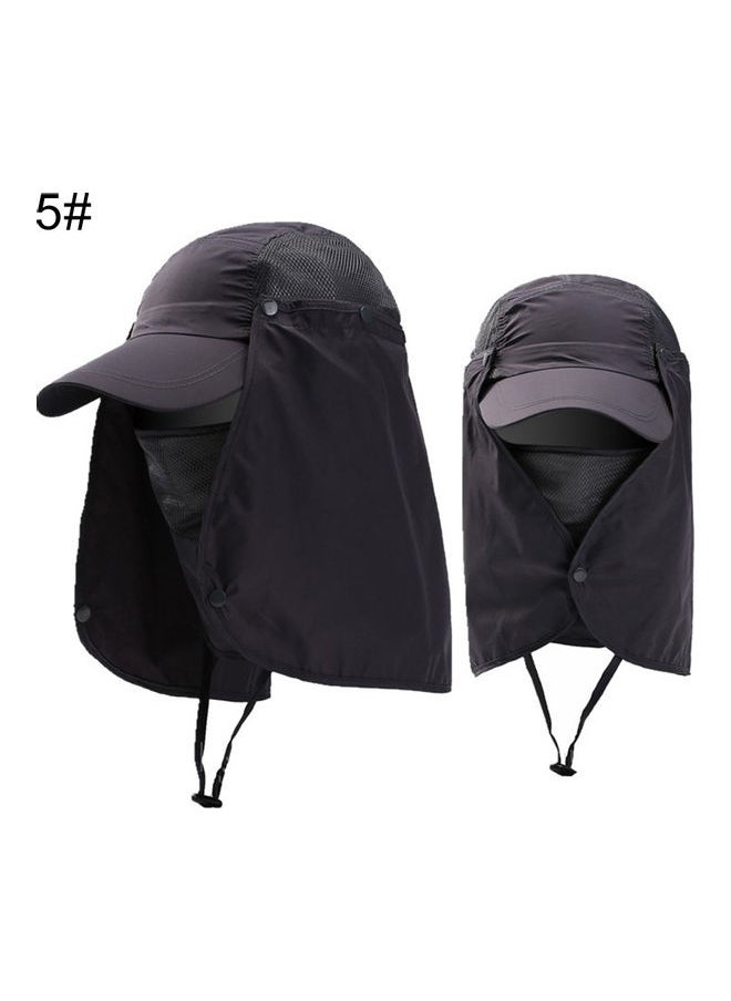Unisex Waterproof UV Protection Breathable Baseball Hat Cap With Face Neck Flap 20 x 10 x 20cm