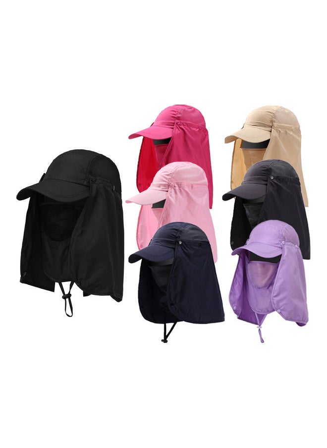 Unisex Waterproof UV Protection Breathable Baseball Hat Cap With Face Neck Flap 20 x 10 x 20cm