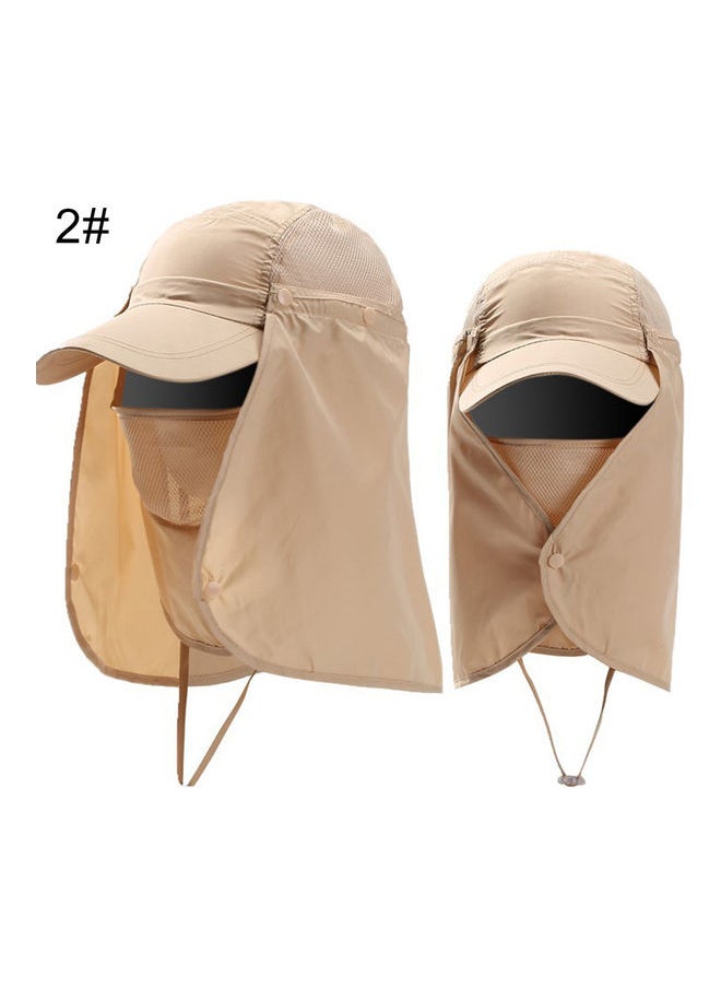 Unisex Waterproof UV Protection Breathable Baseball Hat Cap With Face Neck Flap 20 x 10 x 20cm