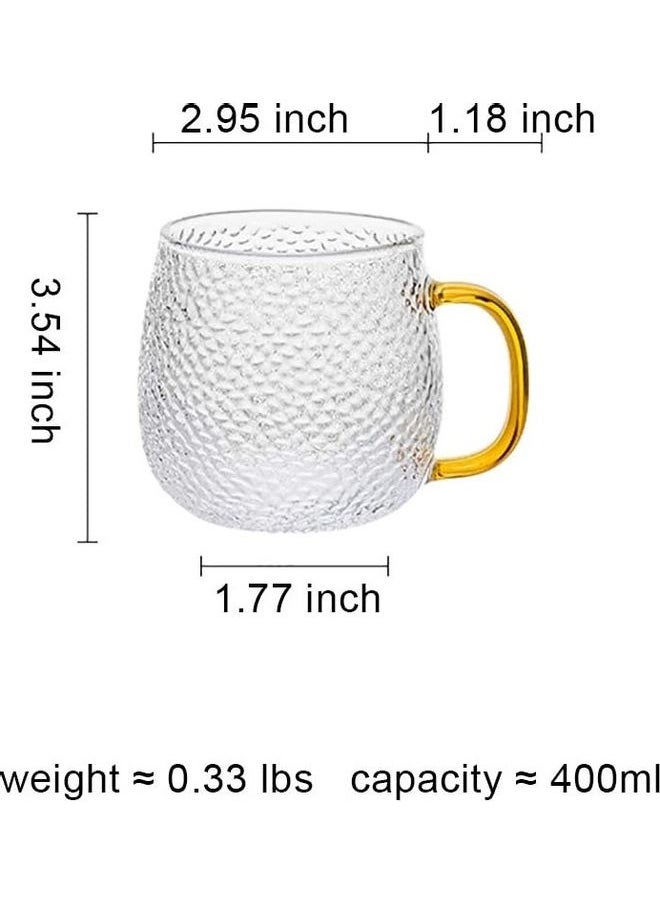 Infuser Tea Cup With Glass Strainer And Lid Clear/Gold 3.54x1.77inch