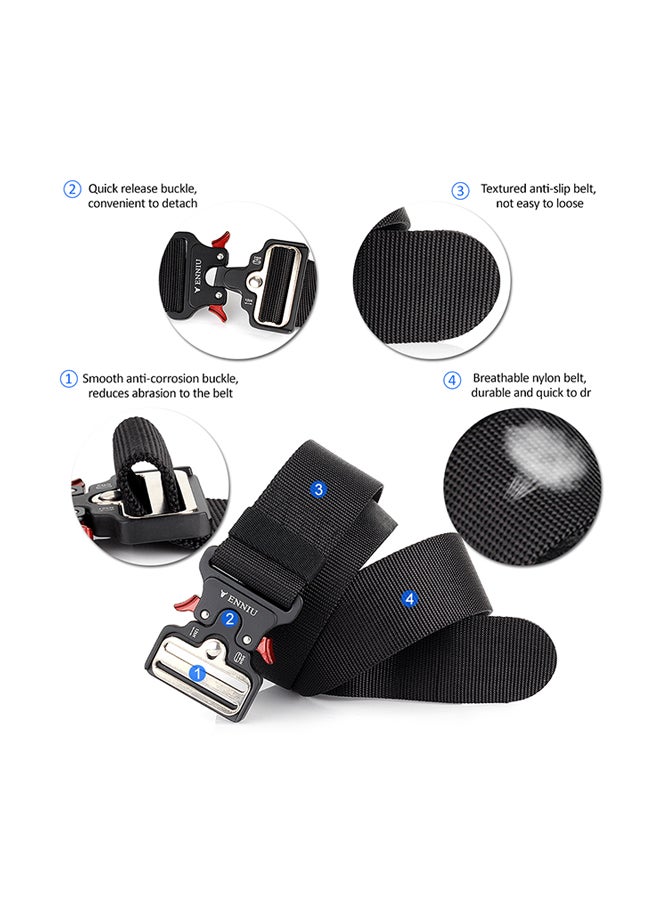 Quick Release Tactical Belt With Heavy Duty Waist Band