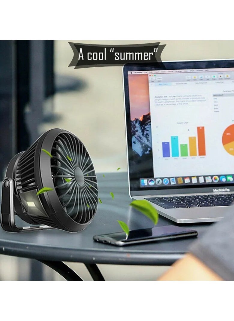 Solar Fan Lamp Mosquito Repellent Lamp For Camping,Solar Camping Fan, Outdoor Portable Fan, Personal Fan, Battery Operated Rechargeable Desk Cooling Fans with with LED Lantern, Power Bank, Timer for