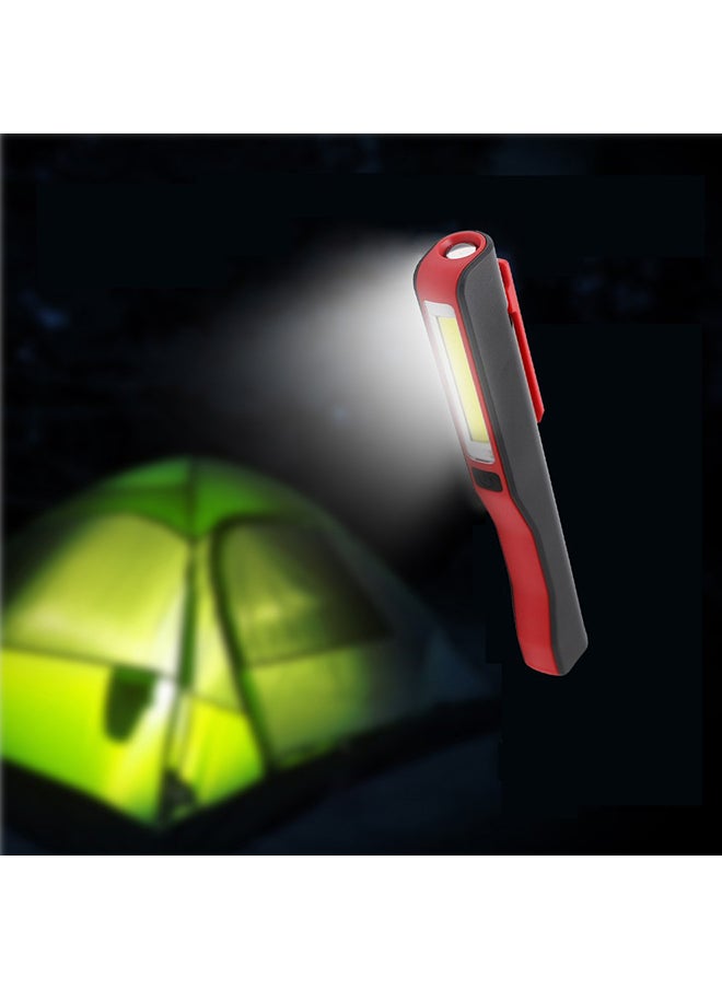Portable USB Rechargeable COB LED Work Light Lamp Flashlight with Magnet Pen