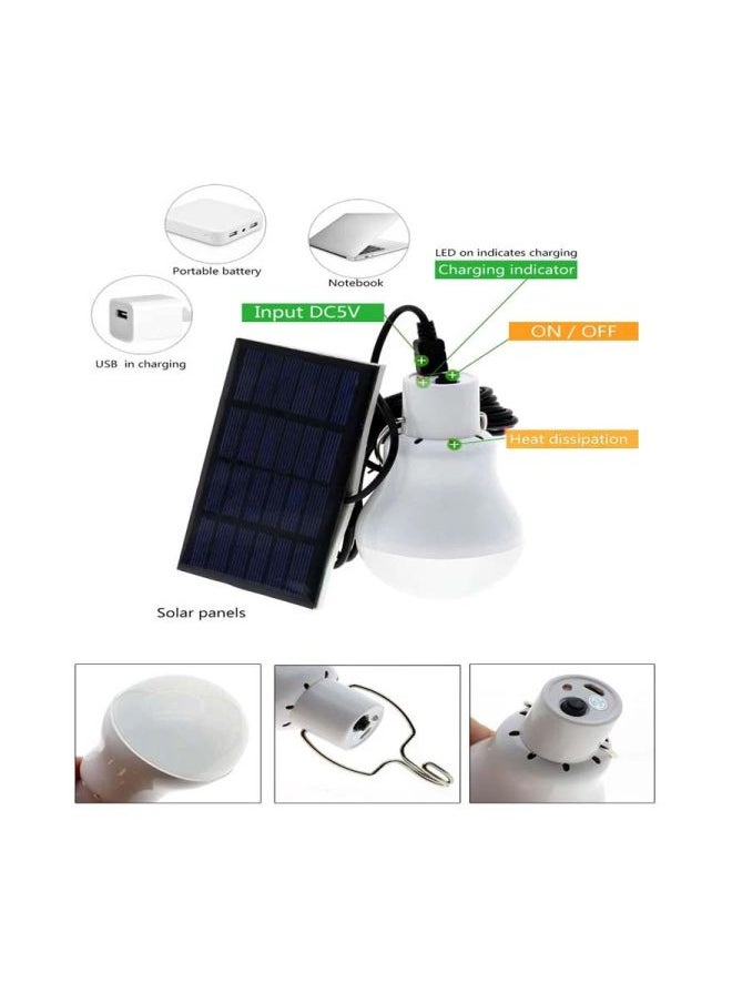 15W Solar Panel LED Bulb