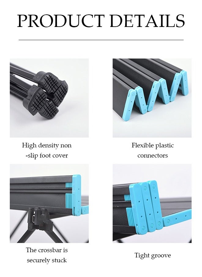 Camping Table, Ultralight Compact Camping Folding Table with Carry Bag,  Ultralight Portable Aluminum Table for Hiking, Picnic, BBQ, Outdoor Cooking, Travel, Beach Table