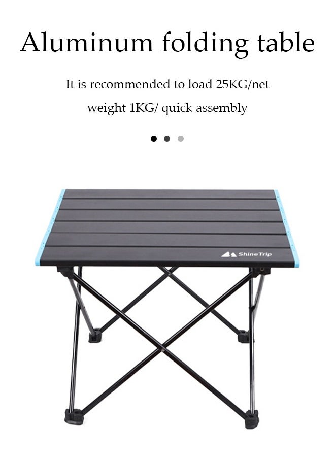 Camping Table, Ultralight Compact Camping Folding Table with Carry Bag,  Ultralight Portable Aluminum Table for Hiking, Picnic, BBQ, Outdoor Cooking, Travel, Beach Table