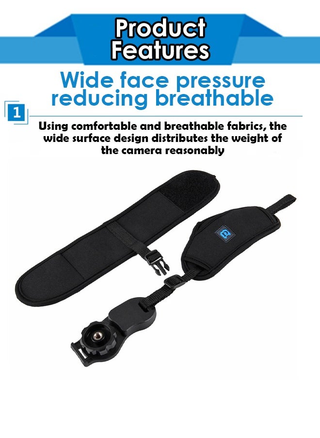 Camera Wrist Strap,Soft Hand Grip Wrist Strap With Belt, Padded Secure Grip for SLR/DSLR, Stylish and Comfortable Wrist Strap ,for Photographers, Rapid Fire Support,Diving camera wristband