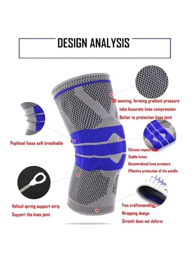 Silicone Spring Full Knee Brace 20x26x20cm