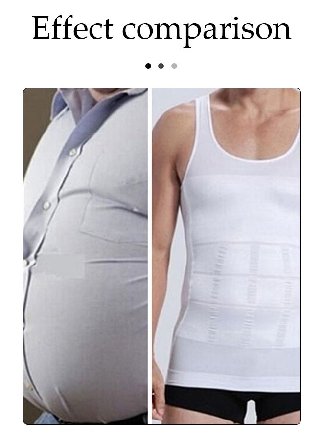 Men's Slim Body Shaper Vest Tank Top Tummy Waist Underwear Beer Belly Slimmer