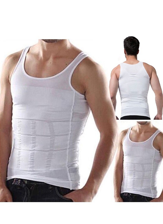 Men's Slim Body Shaper Vest Tank Top Tummy Waist Underwear Beer Belly Slimmer