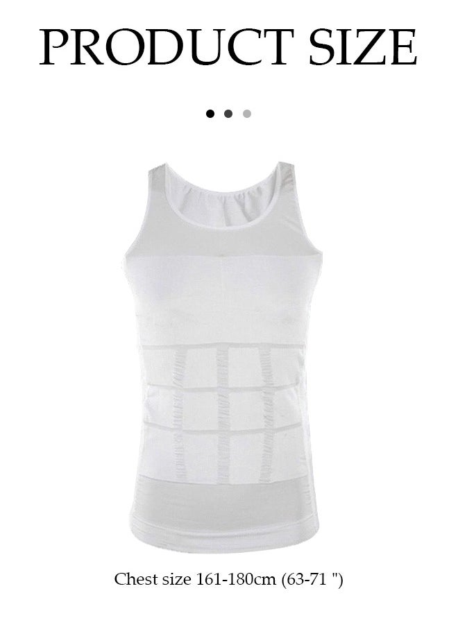 Men's Slim Body Shaper Vest Tank Top Tummy Waist Underwear Beer Belly Slimmer
