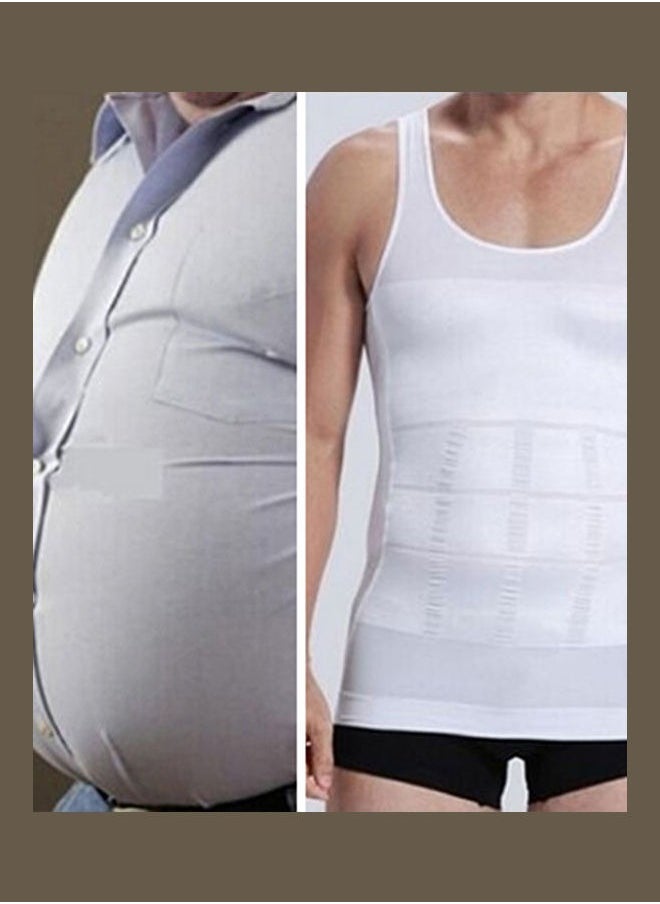 Men's Slim Body Shaper Vest Tank Top Tummy Waist Underwear Beer Belly Slimmer