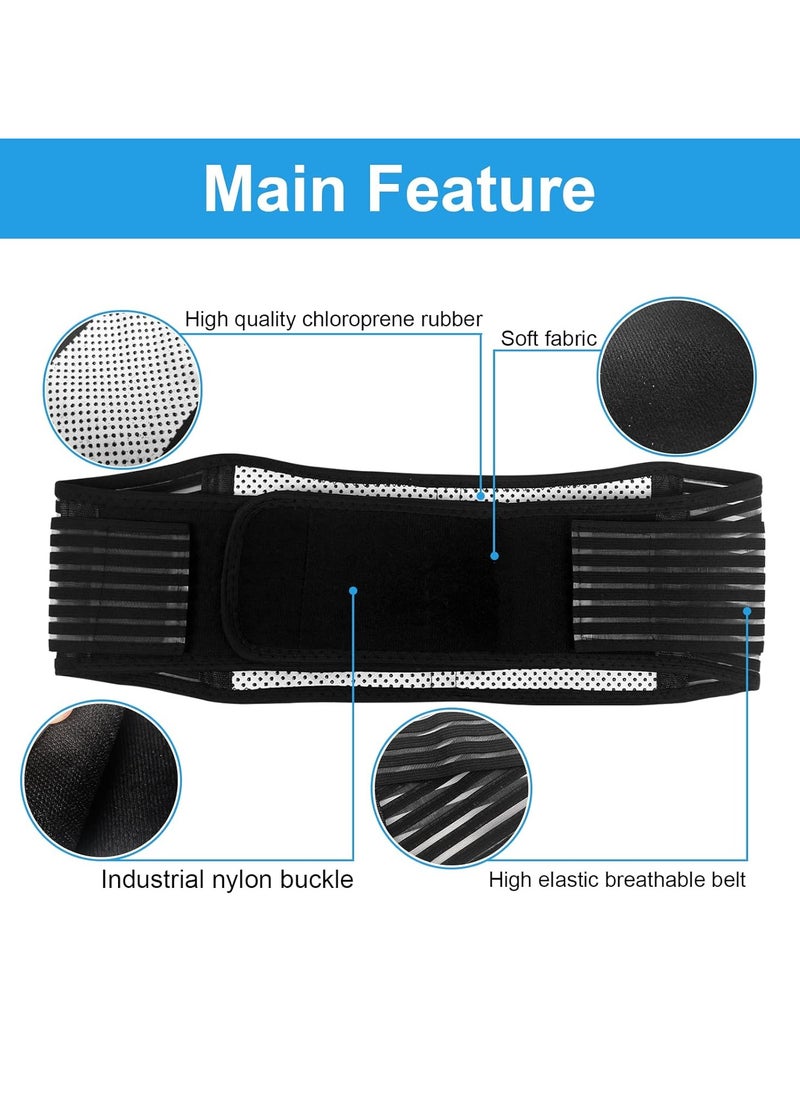 Portable Back Support, Back Braces for Lower Back Pain Relief, Self Heating u0026 Soothing Back Support Belt, Lumbar Support Belt for Herniated Disc/Sciatica