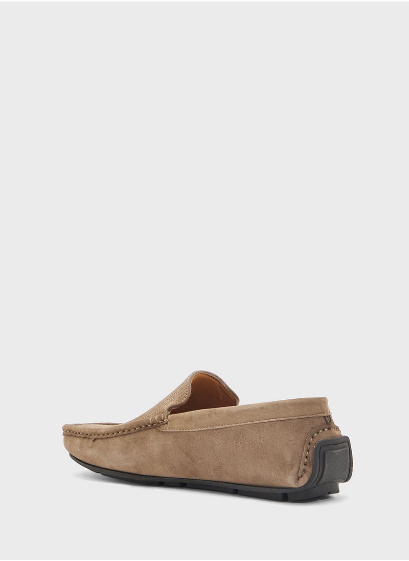 Genuine Suede Leather Loafers