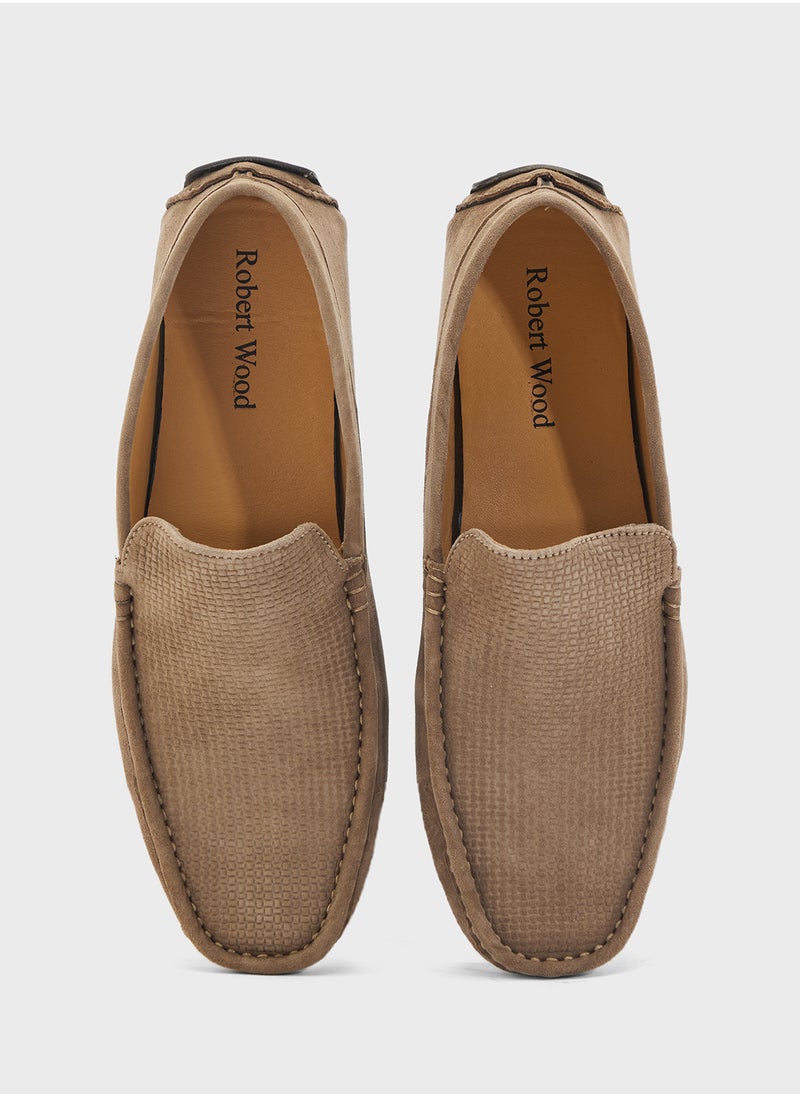 Genuine Suede Leather Loafers