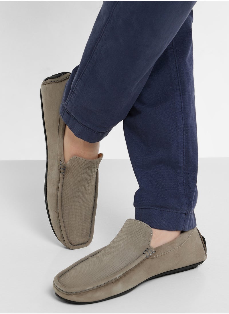 Genuine Suede Leather Loafers