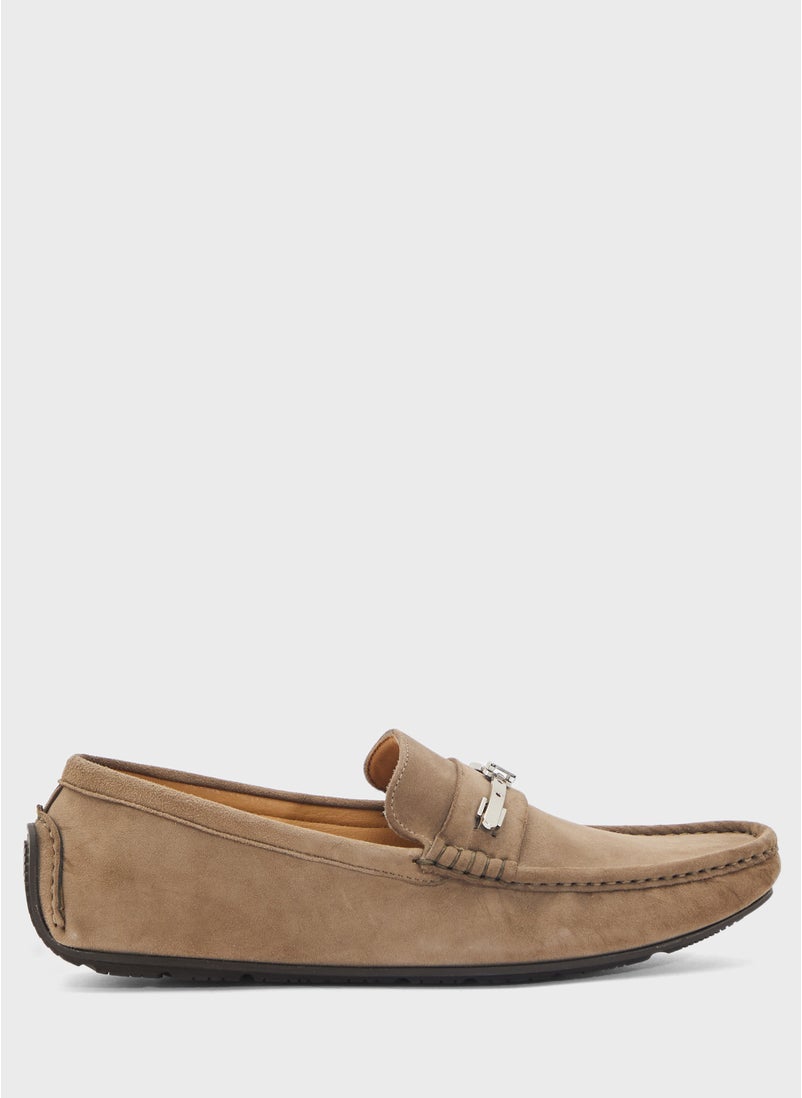 Genuine Suede Leather Loafers