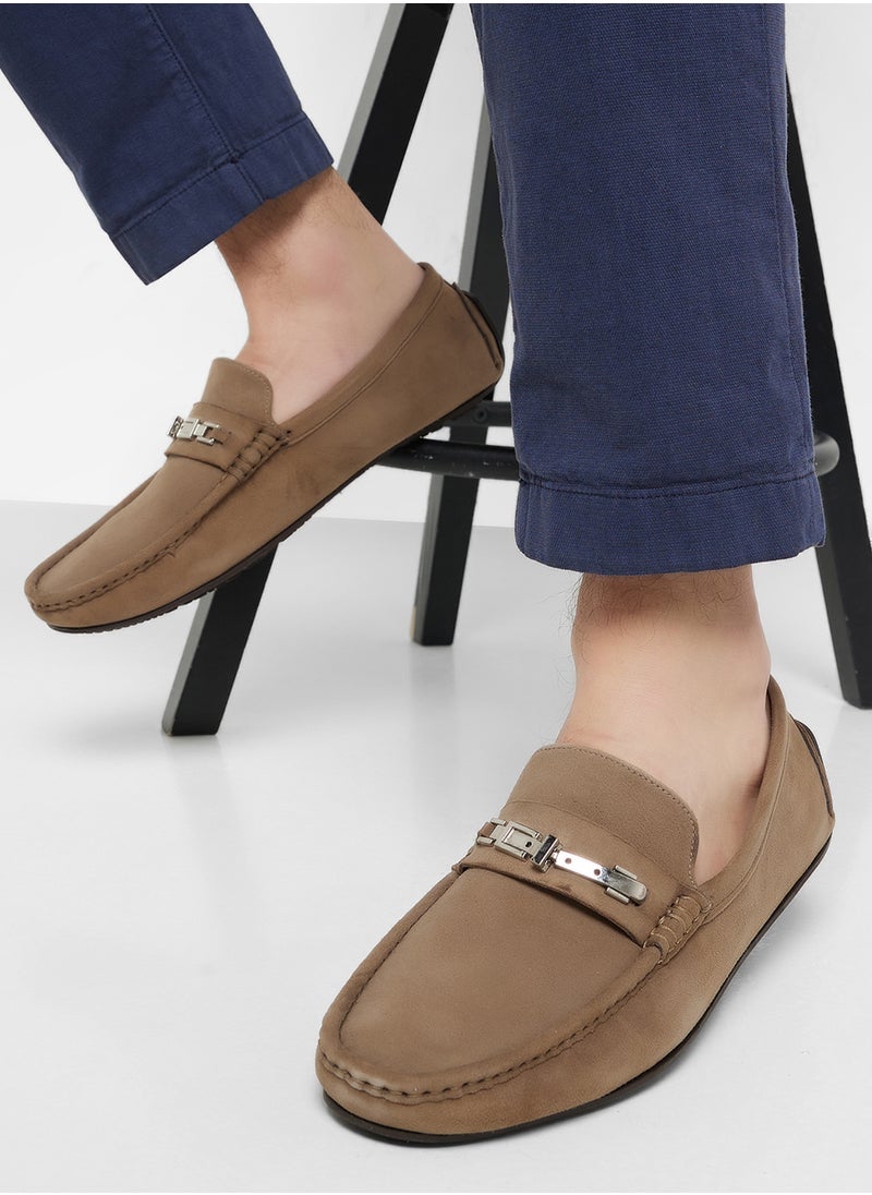 Genuine Suede Leather Loafers