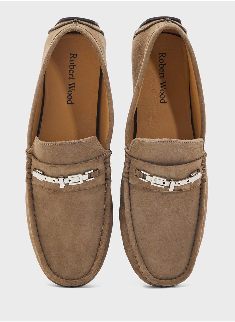 Genuine Suede Leather Loafers