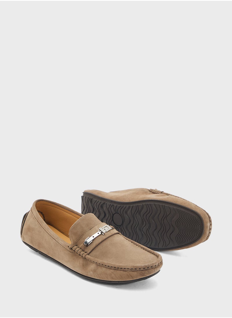 Genuine Suede Leather Loafers