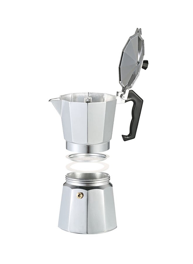 Espresso Maker 6-Cup Silver/Black