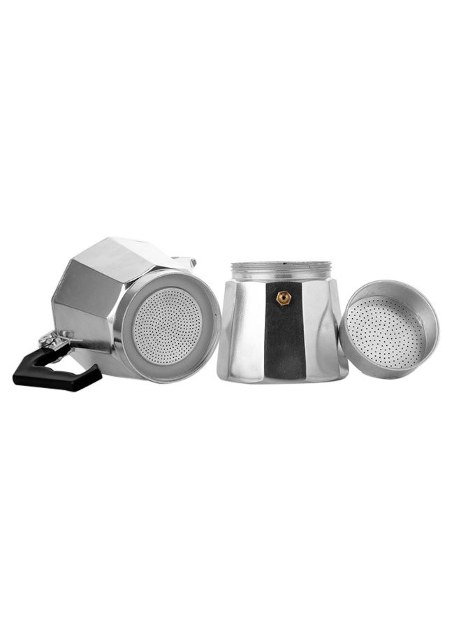 Cordless Espresso Percolator Maker Silver 300ml