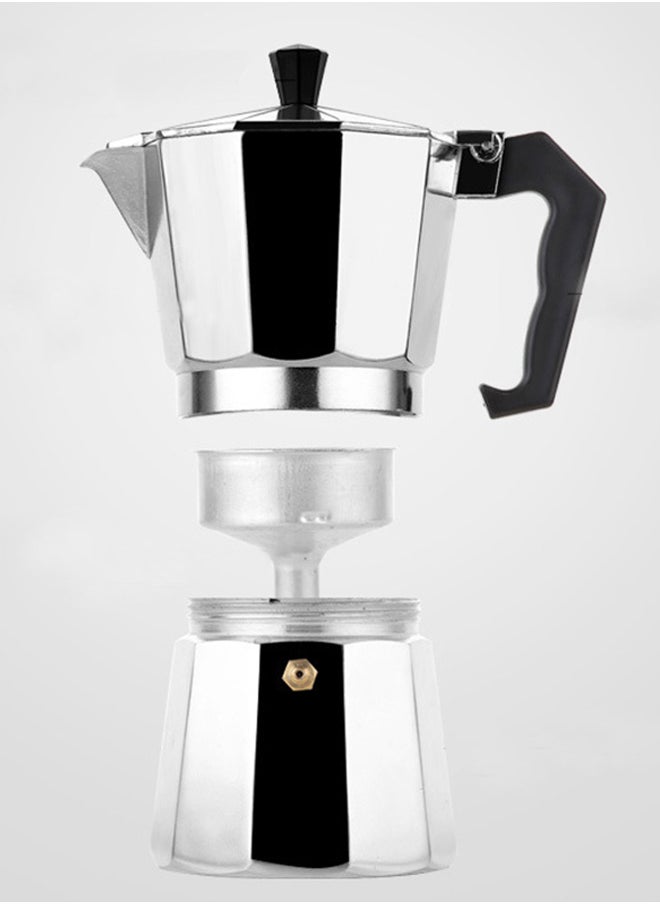 Cordless Espresso Percolator Maker Silver 300ml