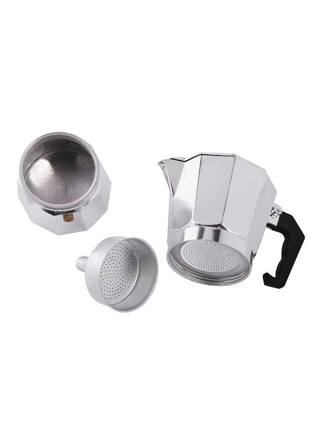 Cordless Espresso Percolator Maker Silver 300ml