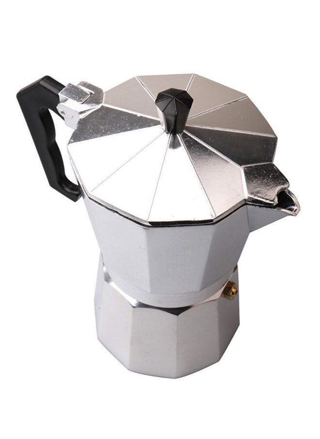 Cordless Espresso Percolator Maker Silver 300ml