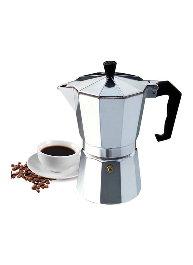 Cordless Espresso Percolator Maker Silver 300ml