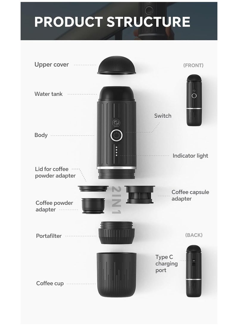 Portable Coffee Maker Travel Espresso Machine