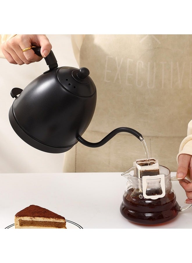 Electric kettle,kettle,Electric Gooseneck Thermostatic Kettle Adjustable Digital Temperature Control,Anti-Dry Boil Protection,800ml Black