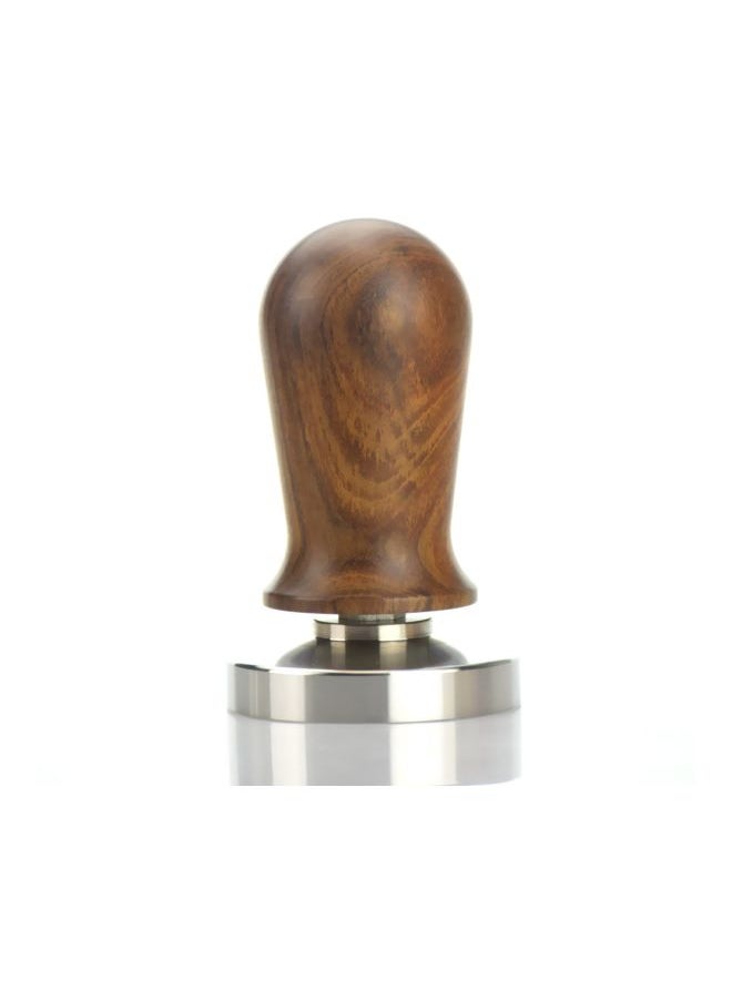 Wooden Coffee Tamper Brown/Silver 100x42x51mm