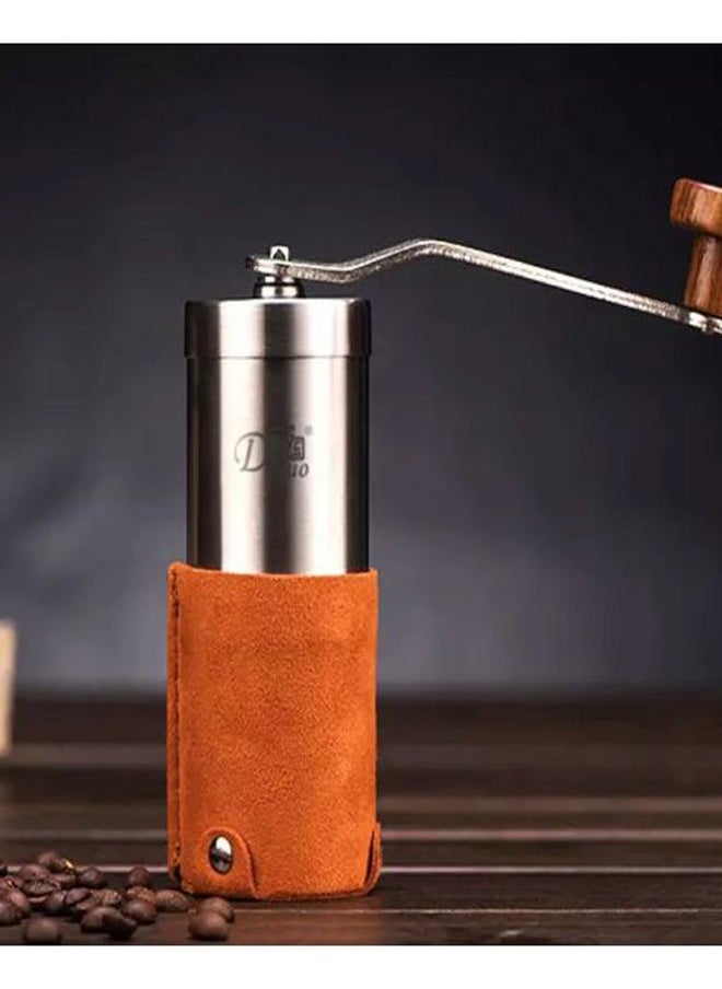 Manual Coffee Grinder, Stainless Steel Coffee Bean Grinder, Adjustable Burr Coffee Grinder, Portable Coffee Grinders for Home Use, Office, Travel and Camping