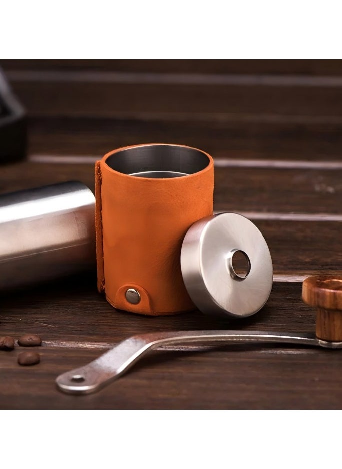 Manual Coffee Grinder, Stainless Steel Coffee Bean Grinder, Adjustable Burr Coffee Grinder, Portable Coffee Grinders for Home Use, Office, Travel and Camping