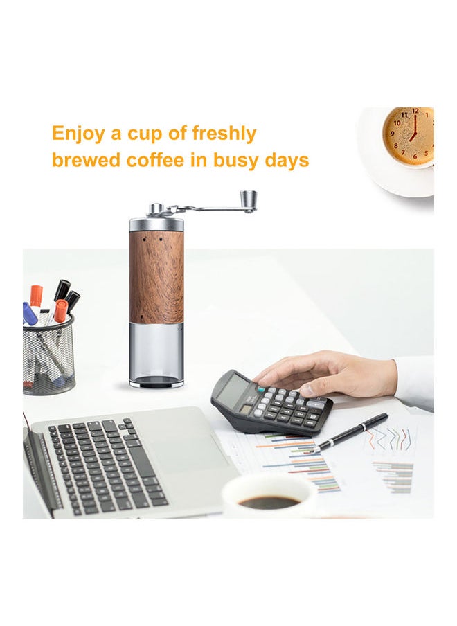 Manual Coffee Grinder Brown/Silver 16.0x5.5x5.5cm