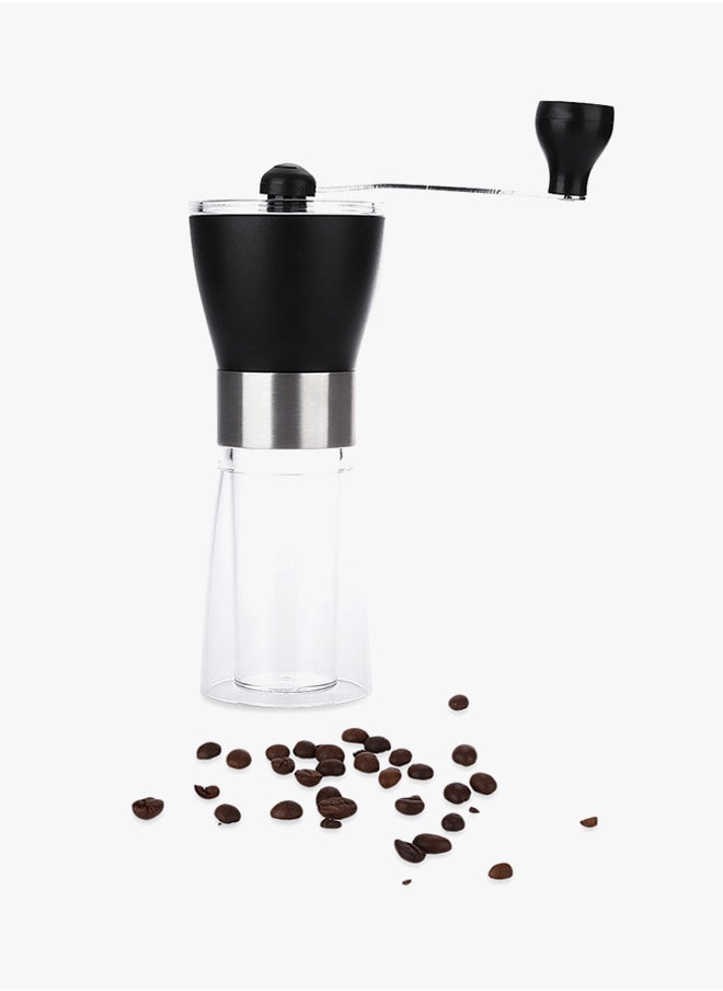 Mini Manual Coffee Grinder Black/Clear 7.5 x 21 x 7.5cm