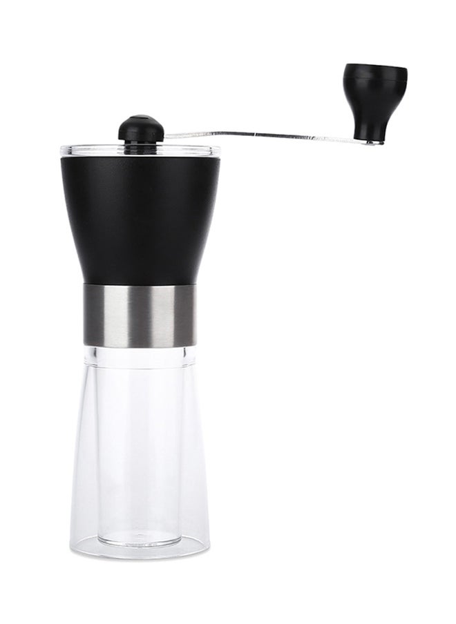 Mini Manual Coffee Grinder Black/Clear 7.5 x 21 x 7.5cm