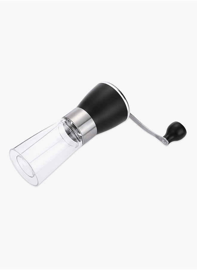 Mini Manual Coffee Grinder Black/Clear 7.5 x 21 x 7.5cm