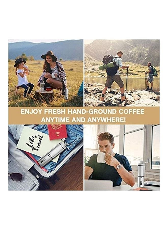 Manual Coffee Grinder Silver ‎21 x 12 x 6cm