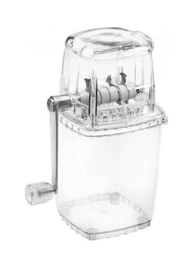 Portable Manual Hand Ice Crusher Machine Clear 16 x 12.1 x 23.8cm