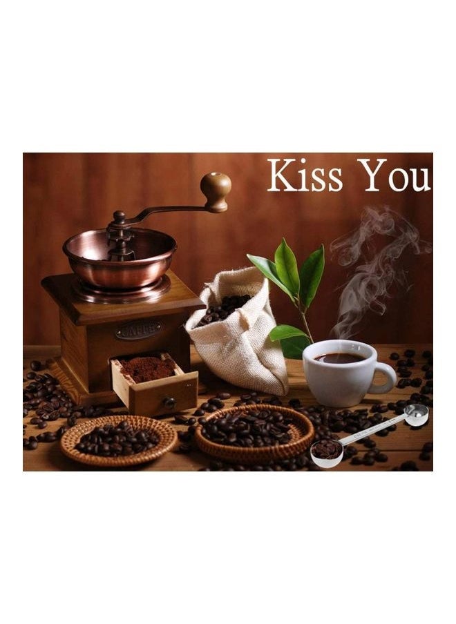 2-In-1 Stainless Steel Coffee Scoop  Spoon Silver