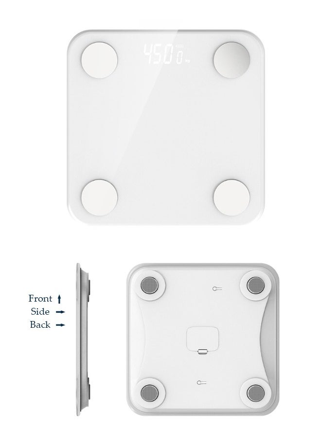Body Composition Scale 2 Smart Fat Weight Health Scale Bt 5.0 Balance Test 13 Body Date Bmi Weight Scale Led Digital Display Mi Fit App Data Analysis