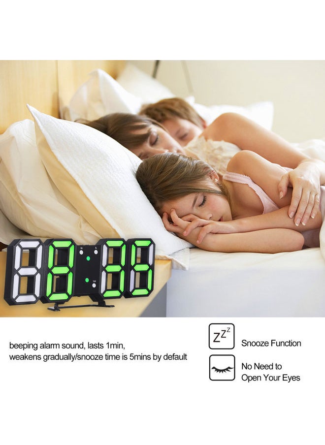 3D LED Digital Clock multicolour 29.00x4.50x10.00cm