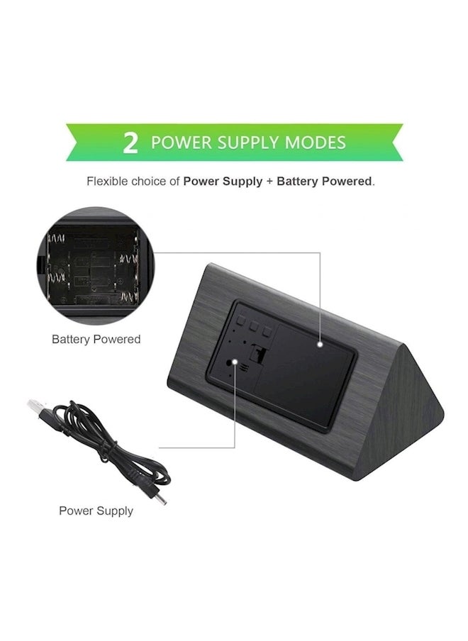 Digital Alarm Clock Black