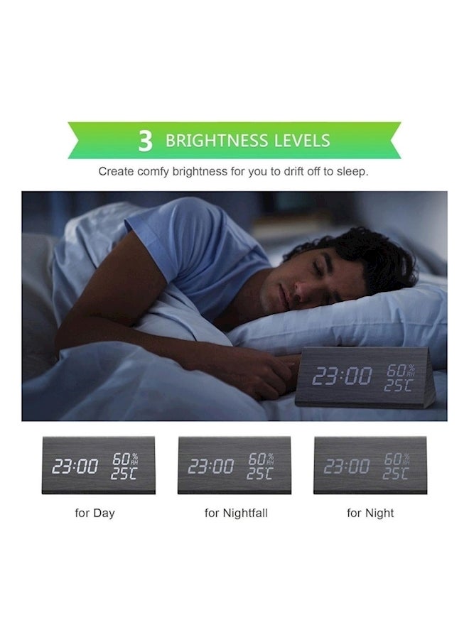 Digital Alarm Clock Black