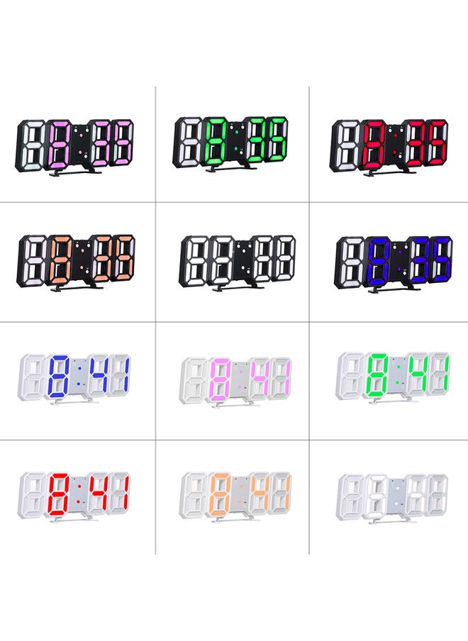 3D LED Digital Clock multicolour 29.00x4.50x10.00cm