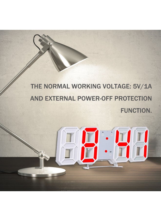 3D LED Digital Clock multicolour 29.00x4.50x10.00cm