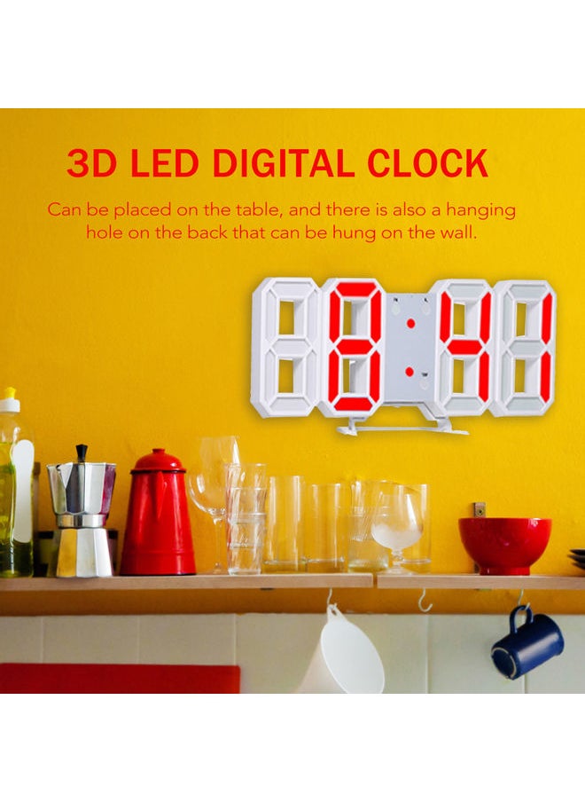 3D LED Digital Clock multicolour 29.00x4.50x10.00cm