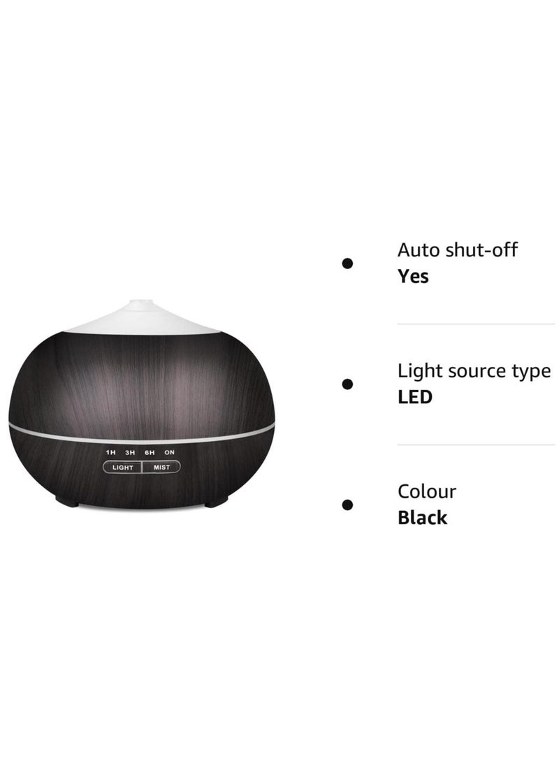 Essential Oil Diffuser Humidifier for Home: 400ml Aroma Air Oils Diffusers for Large Room - Ultrasonic Aromatherapy Vaporizer Cool Mist Humidifiers with LED Light for Bedroom